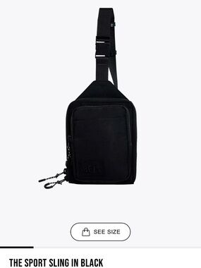 BEIS Black Sport Sling Pack